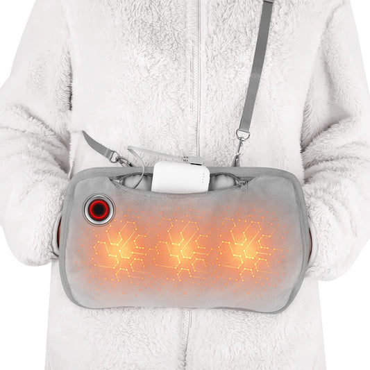 Heated gloves with soft plush lining and 3 heat settings, Electric for women, Camping Includes 10000mAh power bank.