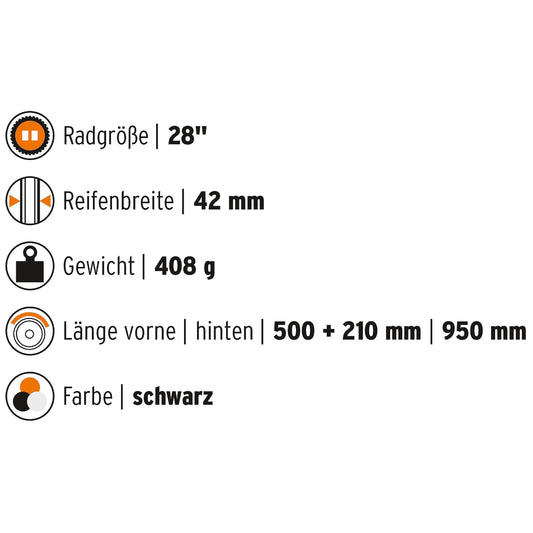 SKS GERMANY SPEEDROCKER SET Mudguard set with struts: Bike accessory (wheel protection for gravel bikes, cyclocross bikes & road bikes; double spoiler function; extendable extension profile)