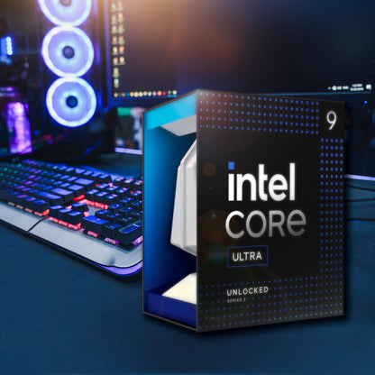 Intel® Core™ Ultra 9 Desktop Processor 285K with 24 cores (8 P-cores + 16 E-cores) up to 5.7 GHz.