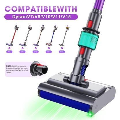 Brush attachment compatible with Dyson V7 V8 V10 V11 V15 vacuum cleaners. Electric floor mop with clean and dirty water tank for pet hair, carpets, and hard floors.