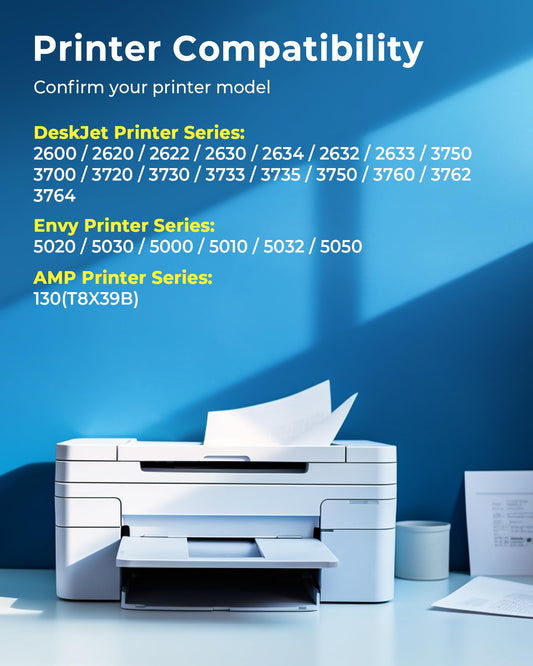 ECHALLENGE 304XL ink cartridges for HP 304 printer cartridges replacement multipack for Envy 5030 5032 5000 DeskJet 2600 2620 2630 3750 3760 5010 5032 3720 5020 3762 2633 3730 (1Black 1Color, 2-Pack)