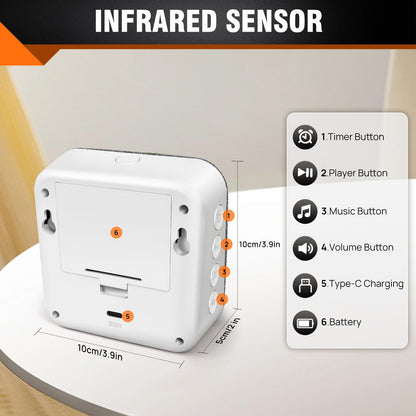Satisure Birdsong Motion Sensor Box, Various Relaxing Bird Chirps & Forest Stream, Ocean Nature Sounds Soundbox
