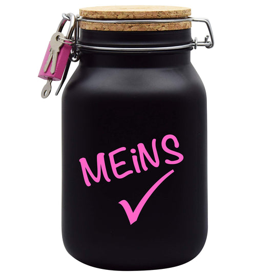 Coin bank My Money Gift Idea Black XL