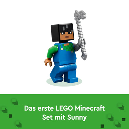 LEGO Minecraft The Cherry Blossom Garden - Toy with trees, Sunny figure, bees and bridge like a zombie - Playset with sneaky function - Gamer gift for boys & girls aged 8 and up - 21260