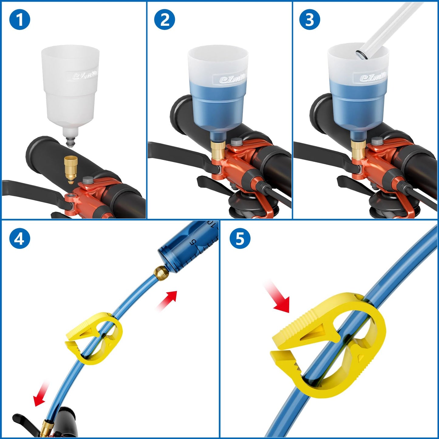 HQCM Ventilation Kit for MAGURA, Bike Brake Fluid Hydraulic Disc Brakes Bleeding Service Kit including Brake Blood 120ml Mineral Oil