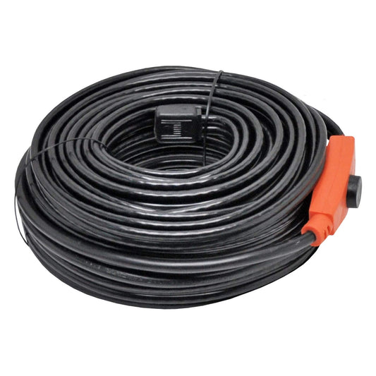 24m frost protection heating cable with button thermostat VOSS.eisfrei, 230V, heating cable for protection of water pipes and troughs.