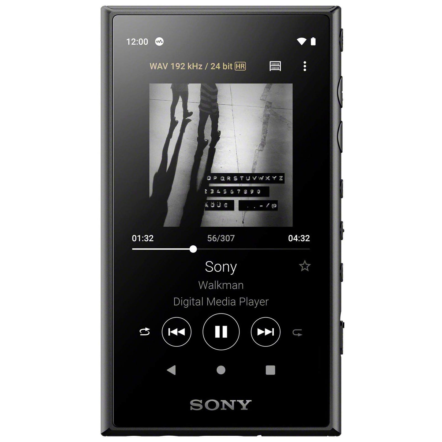 Sony NW-A105 Walkman MP3 Player (16GB, Android 9.0, Bluetooth, High Resolution, 26h battery, expandable storage, Lyric Display, Vinyl Processor) black