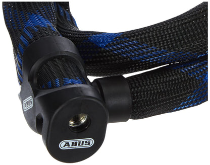 ABUS armored cable lock Ivera Steel-O-Flex 7200 - cable lock made of steel cable with armored steel sleeves 110 cm & chain lock 1500 Web - bike lock made of special steel - 4 mm round chain 60 cm Orange
