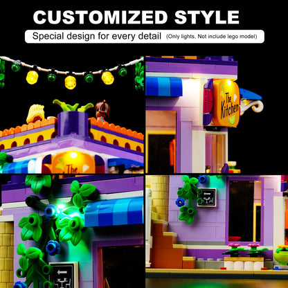 cooldac LED light set Compatible with Lego 41747 Heartlake City Community Kitchen, Light Set Compatible with Lego Heartlake City Community Kitchen Building Blocks Model.