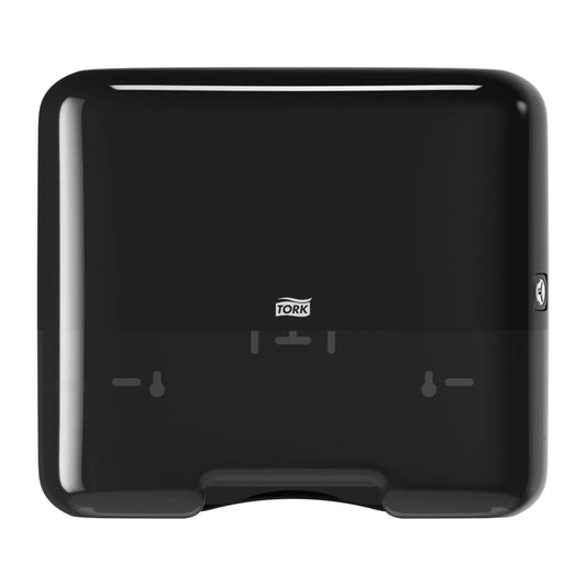 Tork Mini Dispenser for zigzag and fold towels 553108, Elevation Design - Compact H3 towel dispenser for fold towels for single sheet removal, black.