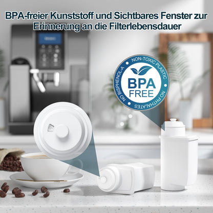 ARETHONE water filter for Siemens EQ series, EQ3/EQ6/EQ9, EQ500, S700, water filter coffee machine for Bosch Vero, TZ70003/TCZ7003/467873, Siemens 3200, Neff C77V60 series. (8 pack)