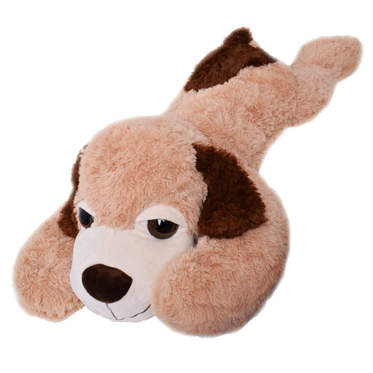 TE-Trend XXL Giant plush dog large plush toy gift plush dog stuffed dog Plush Dog 100cm brown