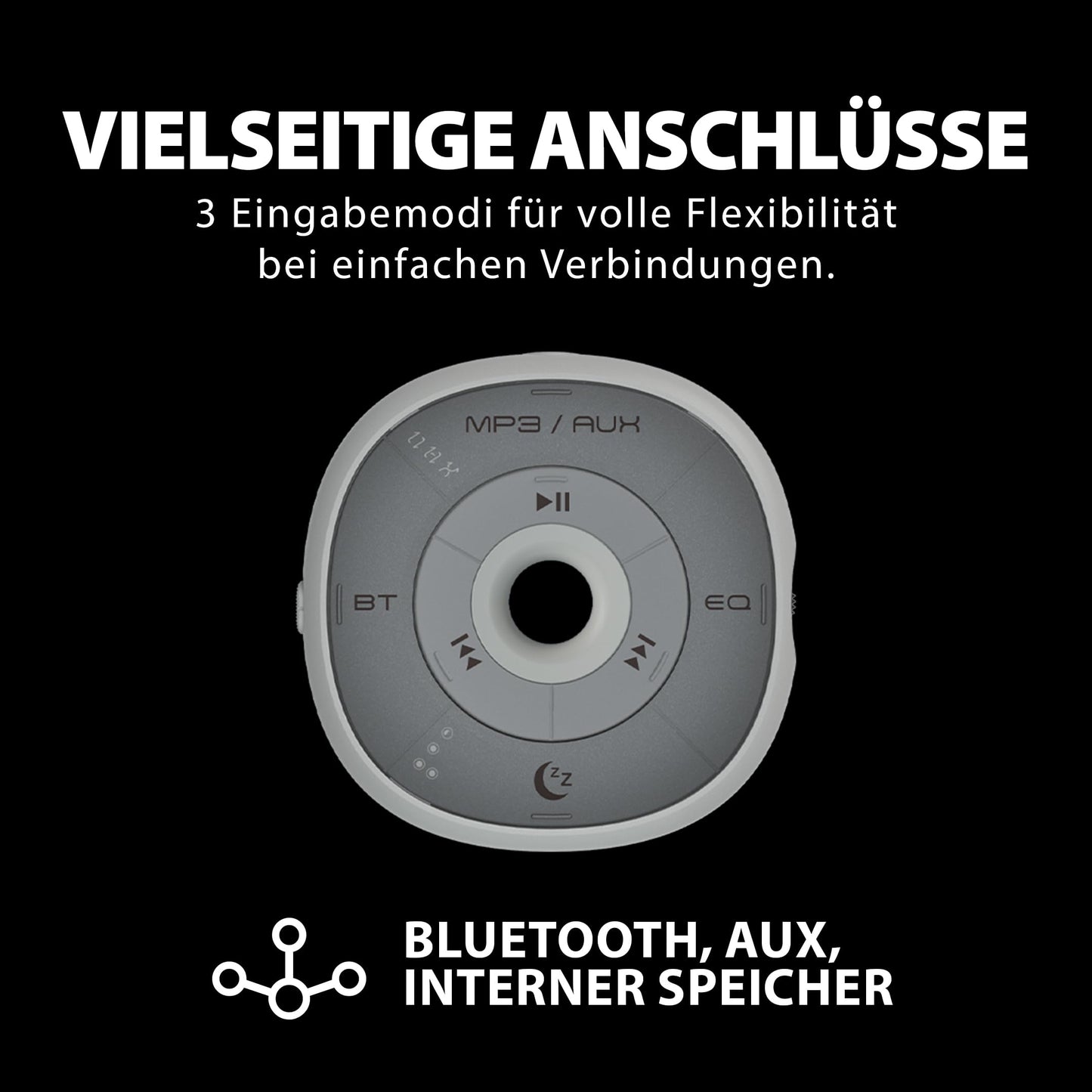 Avantree Slumber - Bluetooth pillow speaker for sleeping with built-in white noise, remote control, volume adjustment, sleep timer, sleep headphones, sleep machine, white noise machine.