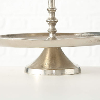 WHOLE HOUSE WORLDS Boltze Deco-Shelf Flaire Silver Aluminum h48 C Alu