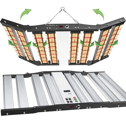 JideTech SPC6500 Plant Lamp LED Full Spectrum Grow Light 650W, 1.8x1.8m Coverage, with 2928 Samsung Diodes, Growth Lights for Plants, LED Grow Light for Indoor Plants, Vegetables, Seedlings, and Flowers.