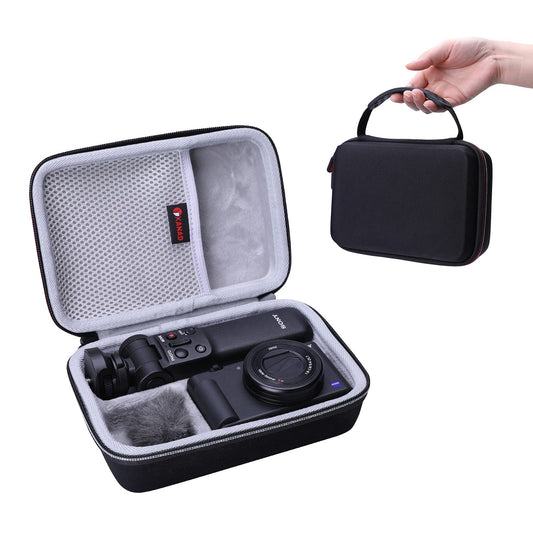XANAD Eva travel bag for Sony ZV-1 ZV-1II 2 camera with vlogger accessory kit tripod and microphone - travel protection carrying case