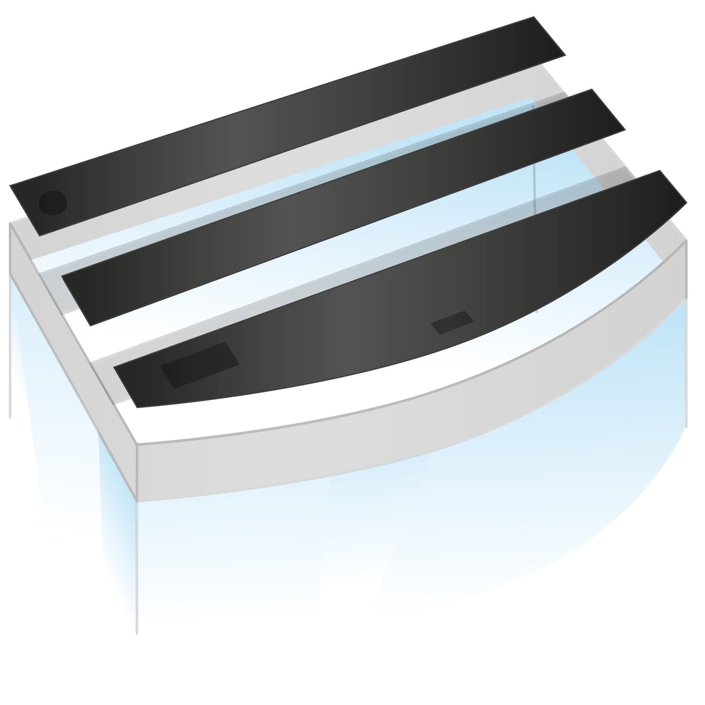 JUWEL Aquarium Flap Set II (2 pieces) - suitable for Vision 450
