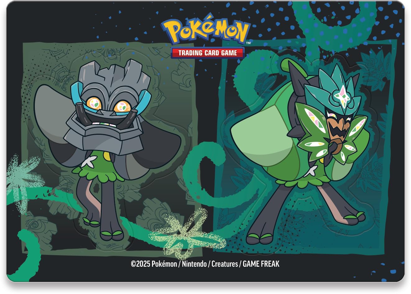 Pokémon Trading Card Game: Stack Tin Box Ogerpon - 3 booster packs & 2 sticker sheets (German version)