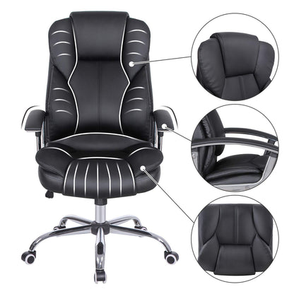 SONGMICS Office Chair Executive Chair Swivel Chair Computer Chair Height Adjustment Office Chair Padding, OBG57B