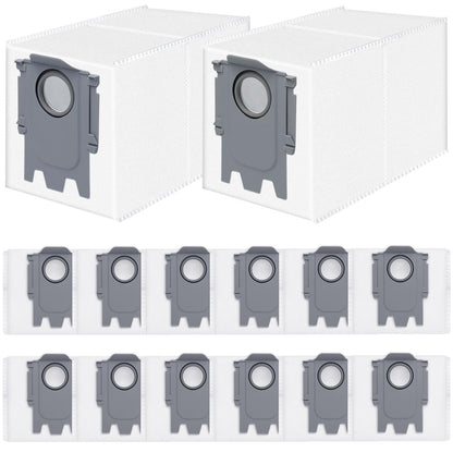 Replacement vacuum bags for Roborock Saros 10/10R/Qrevo/Q RevoS/Qrevo Pro/Plus/MaxV/Master/Curv/Edge/S8 MaxV/S8 Max Ultra robot vacuum, 2.7L disposable bags with large capacity, 14 pieces.
