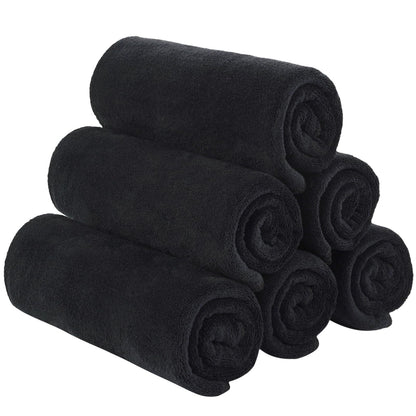 SINLAND Microfiber Camping Towels, super absorbent, compact, travel towel, ultra soft, quick drying, for sports, beach, swimming, backpacking, hiking, and yoga, 6 pack, 16 x 32 inches.