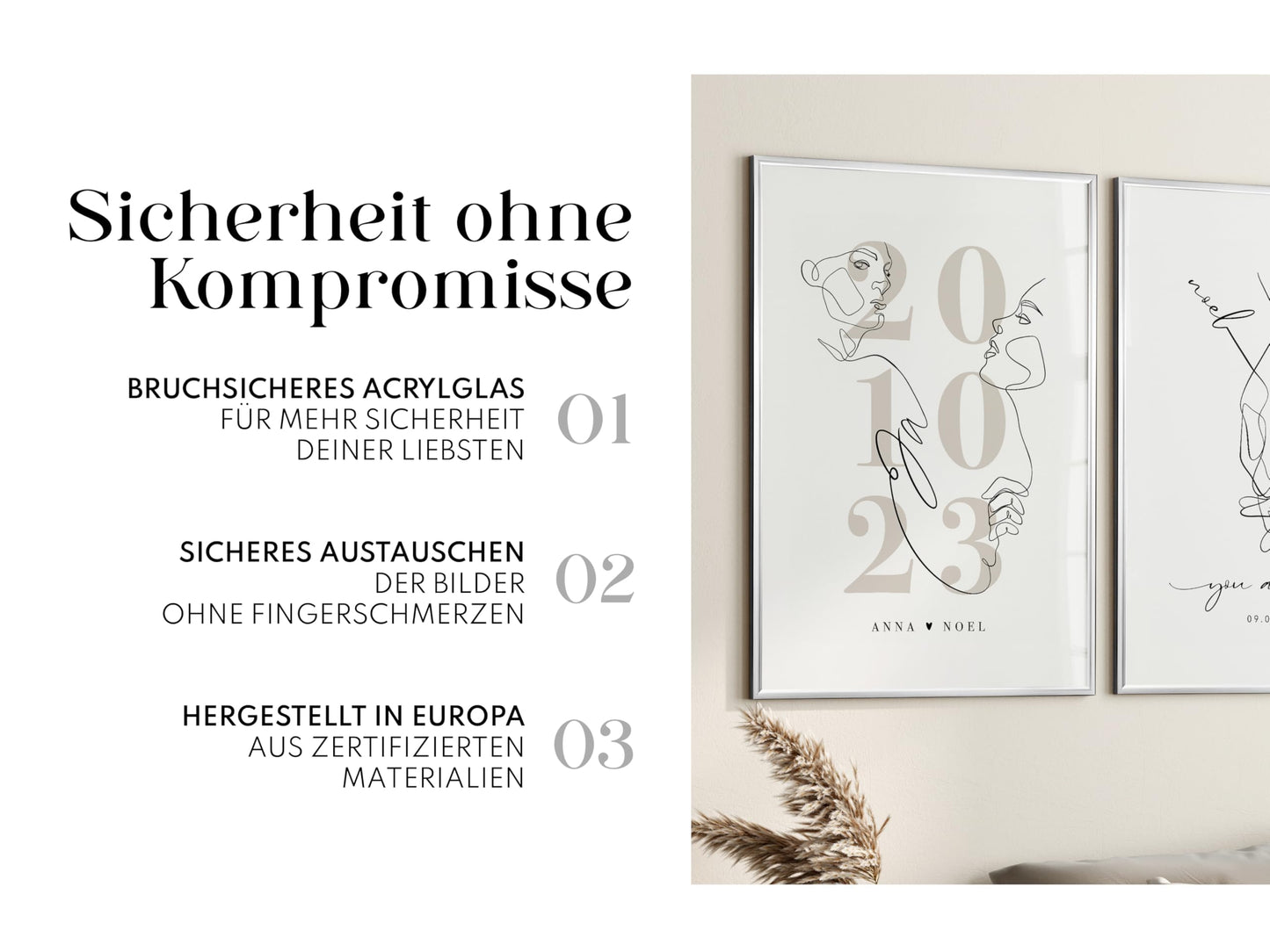 Artower® Picture Frame Silver Metal Thin Frame for 30 x 40 cm | Poster Frame Large Collage | Picture Frame Metal 30x40 cm | Aluminum Slim Picture Frame | Silver Poster Frame