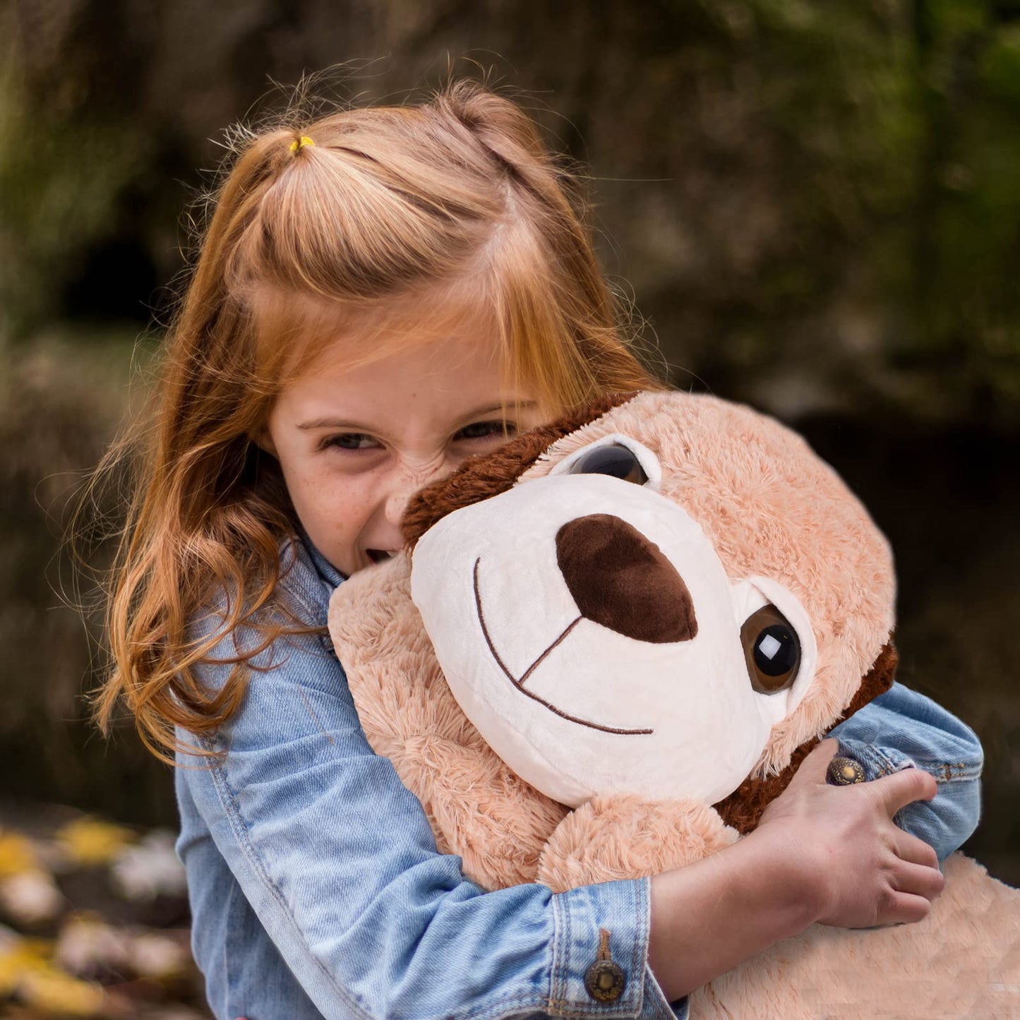 TE-Trend XXL Giant plush dog large plush toy gift plush dog stuffed dog Plush Dog 100cm brown