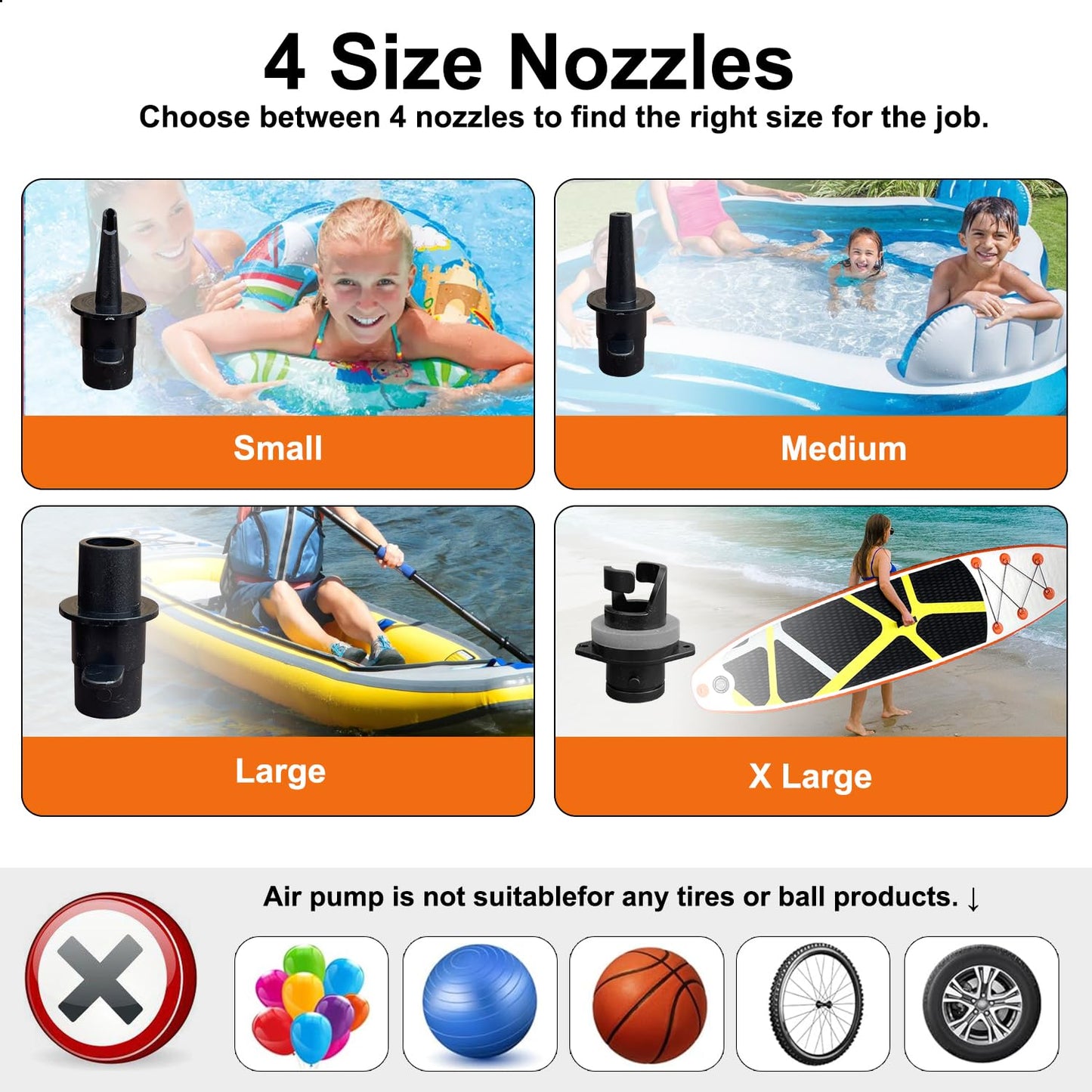 Triclicks Electric Air Pump, Electric Pump for Inflatable Air Tumble Track Gymnastics Flooring Tumbling Yoga Taekwondo Exercise Mat and Inflatable Stand Up Paddle SUP Board