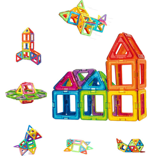 CONDIS Magnetic Building Blocks 42 Pieces, Magnetic STEM Building Set, creative educational toy for Montessori preschool learning for boys and girls aged 3 years and up.