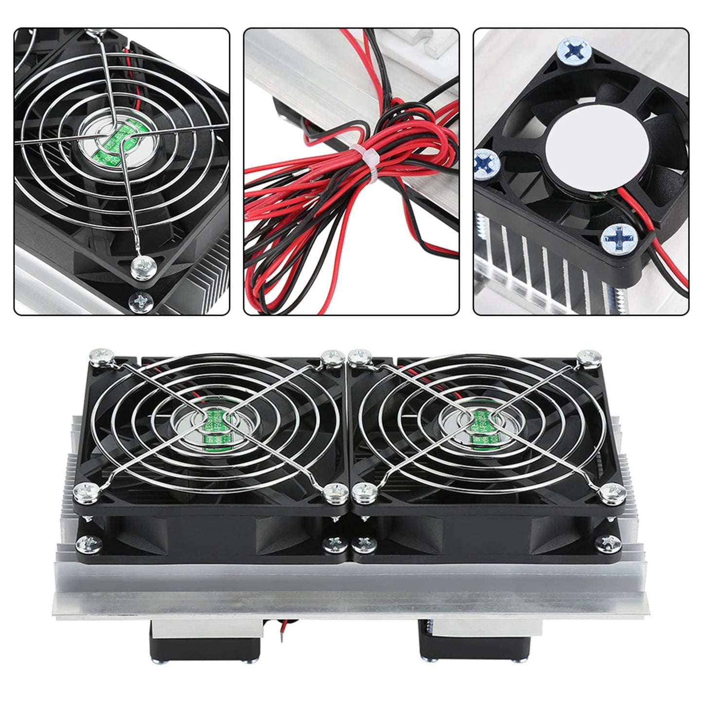 12V 12A thermoelectric Peltier cooling system semiconductor cooler DIY kit mini air conditioning refrigerator.