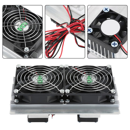 12V 12A thermoelectric Peltier cooling system semiconductor cooler DIY kit mini air conditioning refrigerator.
