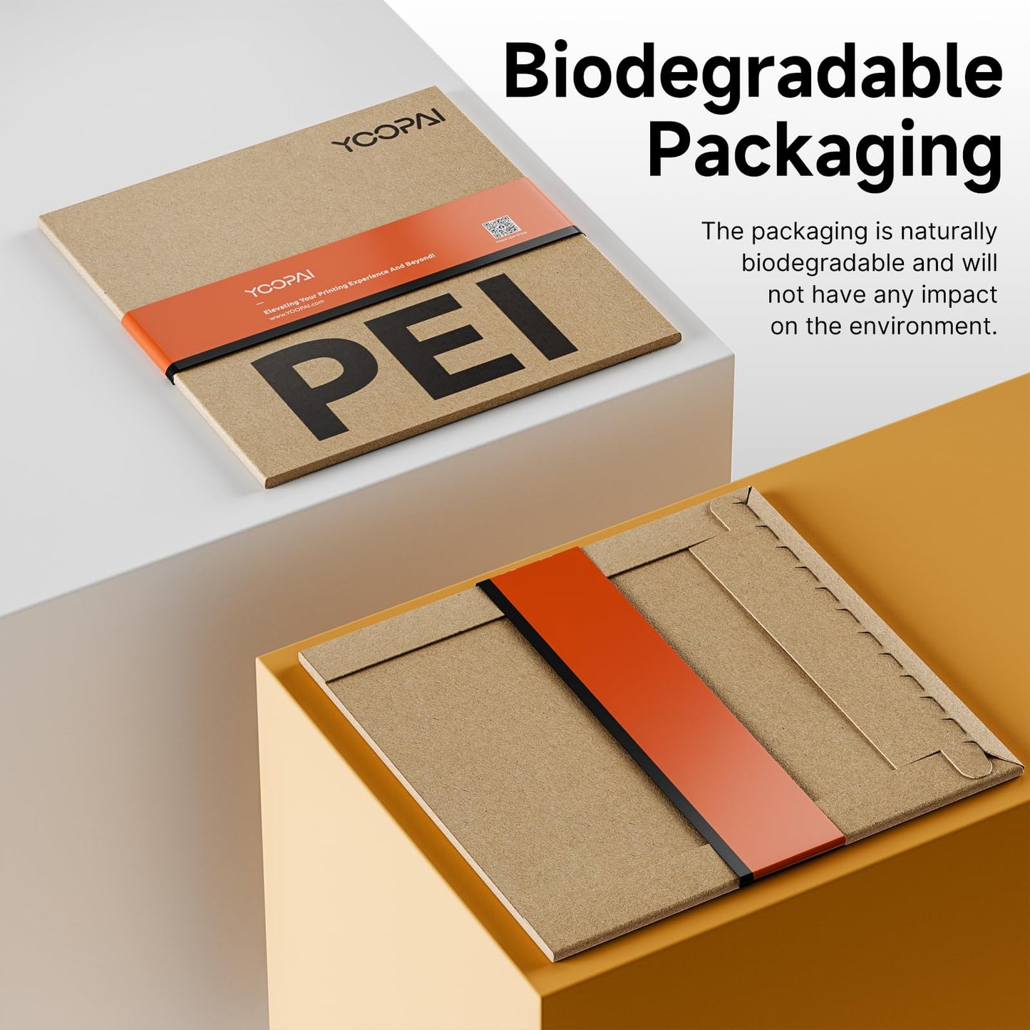 YOOPAI Double-Sided PEI+PEO Sheet, 257 x 257 mm, 3D printer bed for Bambu Lab A1, X1, X1C/P1P/P1S 3D printers