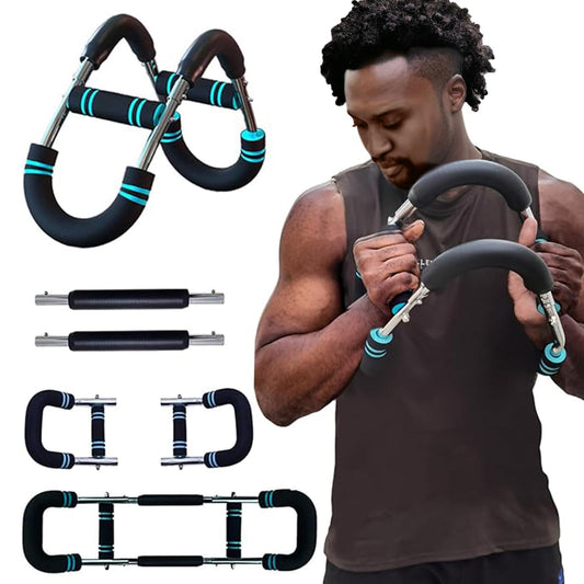 Twister Arm Trainer, U-shaped Adjustable Chest, Arm & Thigh Exerciser (30-50 kg / 70-110 lb), Portable Spring Resistance with detachable design, Fitness Equipment for home, office & travel.