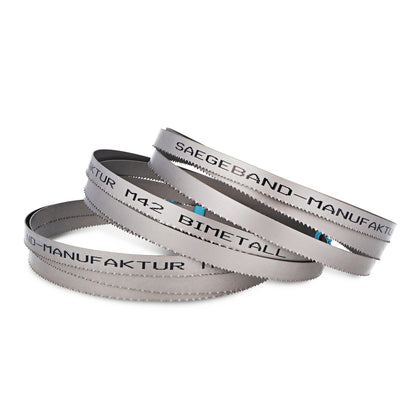 3-pack Premium M42 HSS bimetal band saw blade 1435 x 13 x 0.65 mm with 10/14 TPI - bandsaw blade - blade for metal, steel, aluminum, non-ferrous metals, light metal alloys