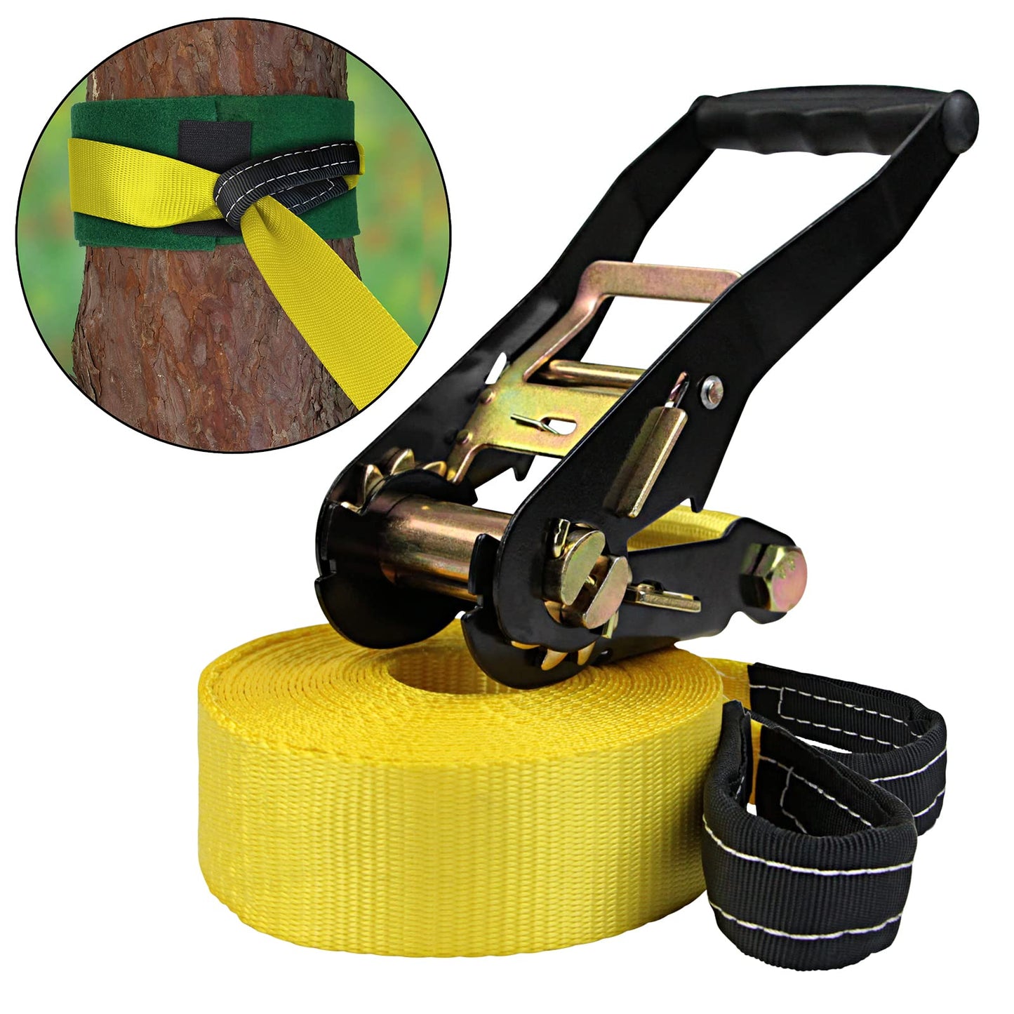 ALPIDEX Ninja Line Kids Slackline Obstacle Set Gymnastic Rings Rope Knot Swing Climbing Ladder Accessories Expandable Warrior Course 7 Year Warranty on Material*, Style: Max