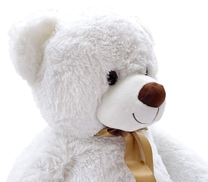 Wagner 9049 - Giant XXL Teddy Bear 100 cm in White - Plush Bear Cuddly Toy Teddy White Bear