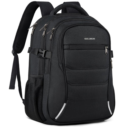 IGOLUMON backpack for men and women, large waterproof school backpack for teenagers, 15.6 inch laptop backpack for men, travel backpack for school, work, and business, carry-on luggage for planes.