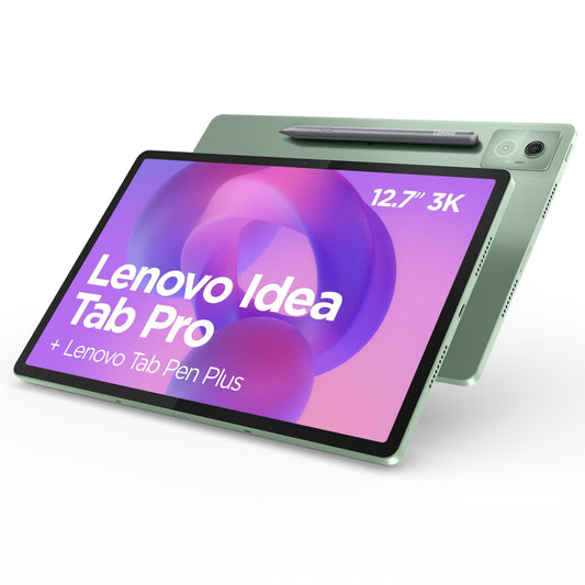 Lenovo Idea Tab Pro Tablet | 12.7" 3K Display | MediaTek Dimensity 8300 | 8GB RAM | 256GB eMMC | Android 14 | Seafoam Green | incl. Pen Plus