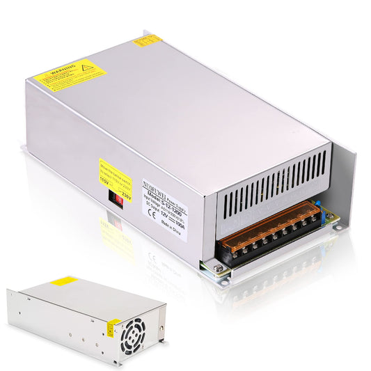 DC 48V 25A 1200W Power Supply 230V AC to DC 48V Switching Power Supply Transformer Adapter 48V 25A 1200W for Drive Sensor System Lamp Meter Controller Servos Electric Motor and more 48V device