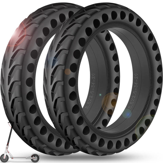 BANGTING 8.5 Inch E Scooter Solid Tire, 8 1/2 x2 Solid Rubber Tire, 50/75-6.1 Replacement Tire for Xiaomi Pro 2 / M365 / M365 Pro / 1S / 3/3 Lite / Essential and all models, (2 PCS)