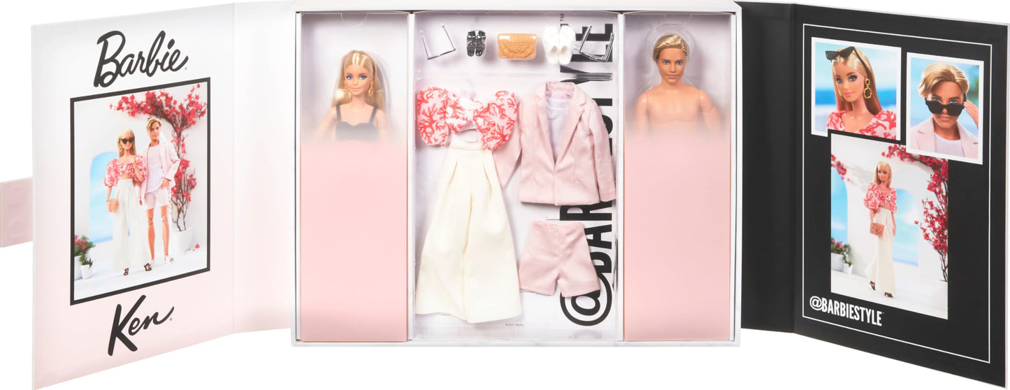 Barbie Made to Move Doll - Two-Pack Ken with luxurious swimwear and accessories, doll stand and certificate of authenticity, for collectors and fans aged 3 and up, HJW88
