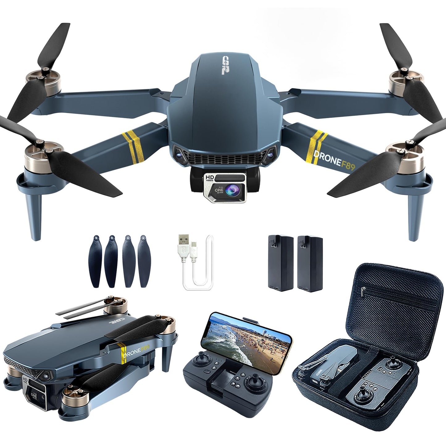 800 meter range foldable drone with camera for beginners - 60+ min flight time, WiFi FPV quadcopter-B0DZ5P8G8N
