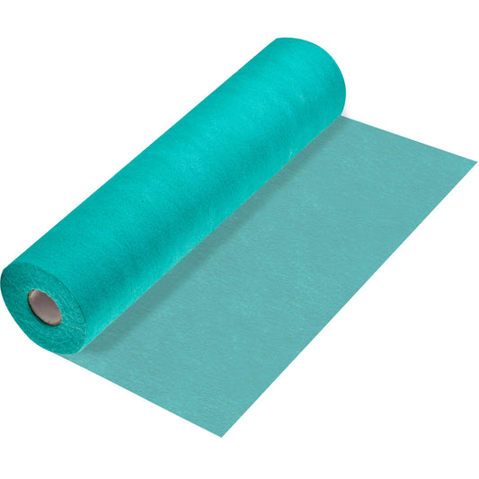 100% Mosel fleece table runner in turquoise (30 cm x 25 m), decorative table ribbon, elegant table decor for birthdays and weddings, colorful decoration for special occasions