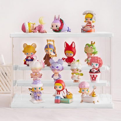 SWAWIS Acrylic Display Case Transparent Showcase Box for Lego, model cars, collectibles, mini figurines. Dustproof protection, 30.5 x 18 x 21.8 cm.