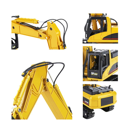VGEBY1 Excavator Toy for Kids, Construction Vehicles Assembly Construction Model Car 1:50 Alloy Engineering Building Vehicle