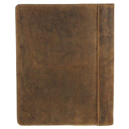 Greenburry Vintage A4 leather zippered portfolio conference folder document college file folder BV-GB-5AM-25