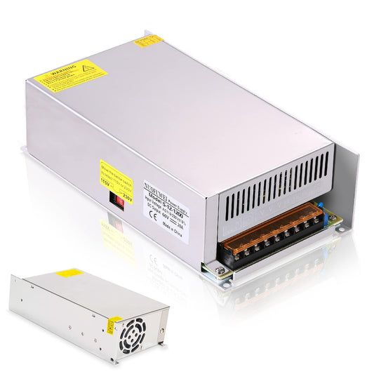 Transformer DC 12V 100A 1200W Power Supply Transformer Switching Power Supply 230V AC to DC Power Supply 12V 100A 1200W Transformer Industrial Power Supply for 12V LED Light Strip CCTV Camera Security System Radio