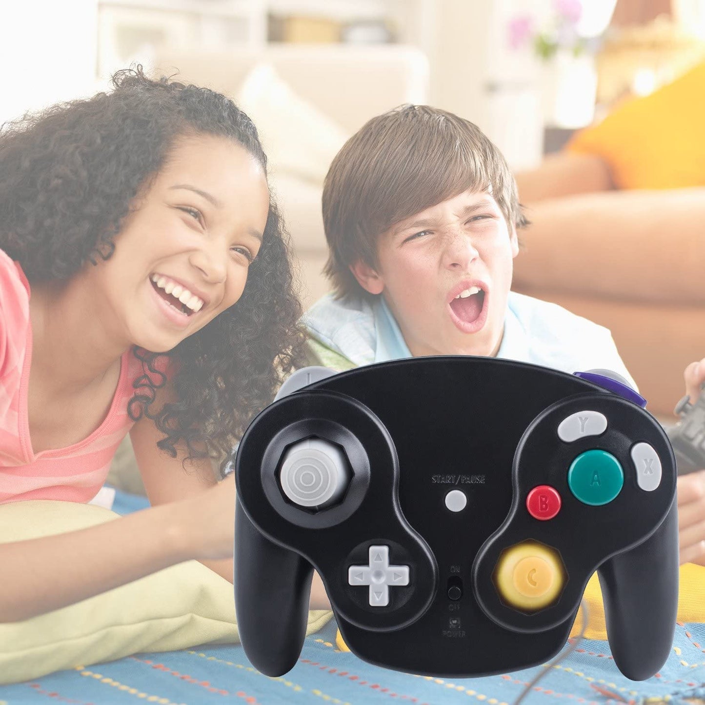 Wireless controller for Gamecube replacement 2.4G Bluetooth NGC gamepad joystick GC controller for Gamecube pad games with receiver adapter for Gamecube Wii U NGC GC.
