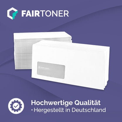 FairToner DL envelopes with window (1,000 pieces) self-adhesive, window envelopes 22 x 11 cm white