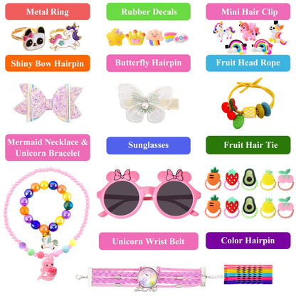 Advent calendar 2025 for children girls, 24 days Christmas countdown gift jewelry advent calendar including toys and hair accessories, gifts for girls